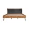 Armen Living Coco Rustic 4 piece Upholstered Platform Bedroom Set in King with Dresser and 2 Nightstands SETCOBDKG4B - alternate 2
